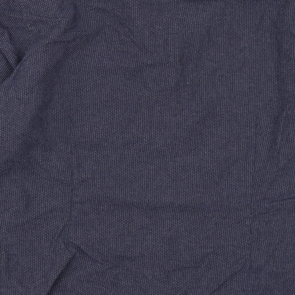 John Lewis Mens Blue Geometric   Button-Up Size XL