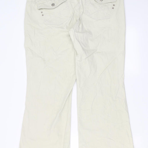 YMI Womens Beige  Denim Straight Jeans Size 20 L30 in