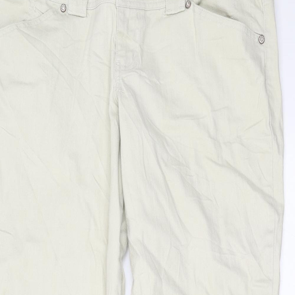 YMI Womens Beige  Denim Straight Jeans Size 20 L30 in