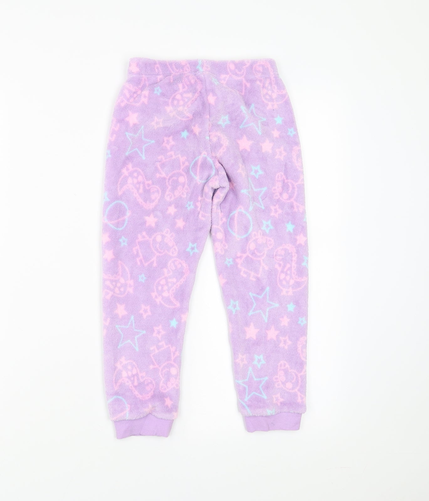 Nutmeg Girls Purple Solid Fleece  Pyjama Pants Size 4-5 Years  - Peppa Pig