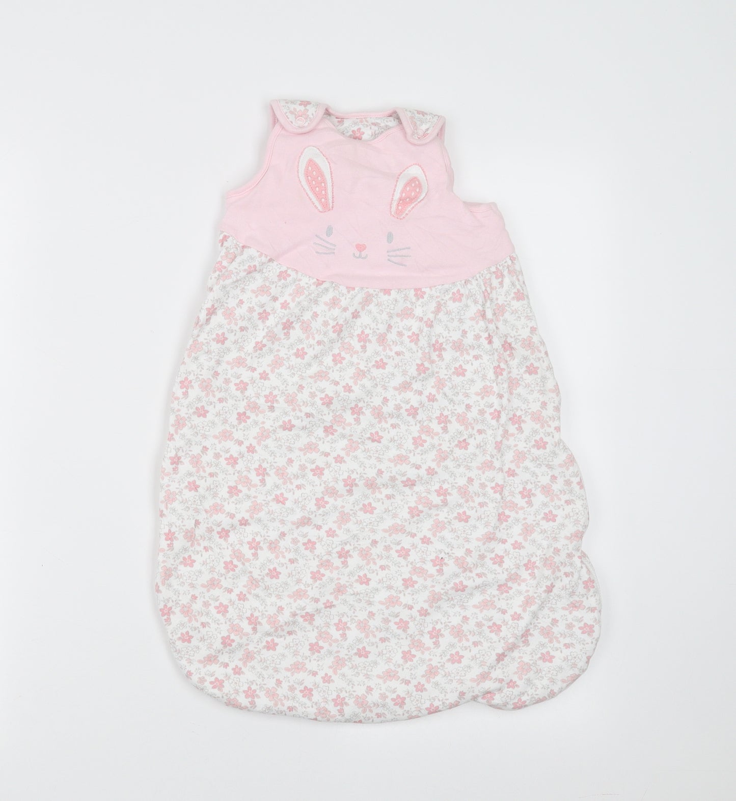 Nutmeg Baby Pink Floral   One Piece Size 0-3 Months  - Grow Bag