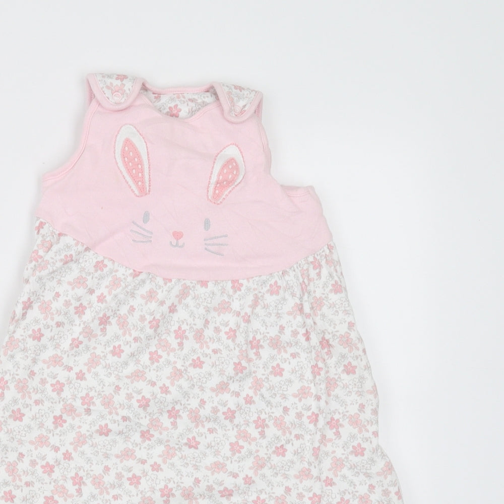 Nutmeg Baby Pink Floral   One Piece Size 0-3 Months  - Grow Bag