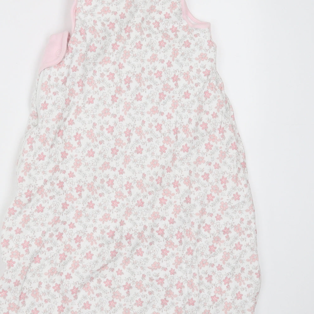 Nutmeg Baby Pink Floral   One Piece Size 0-3 Months  - Grow Bag