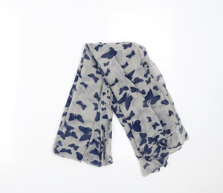 Preworn Womens Grey    Scarf   - butterflies