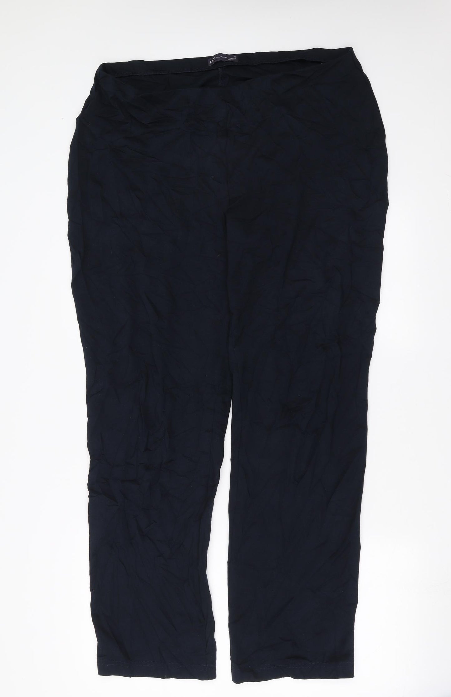 Marks and Spencer Womens Blue   Trousers  Size 18 L32 in