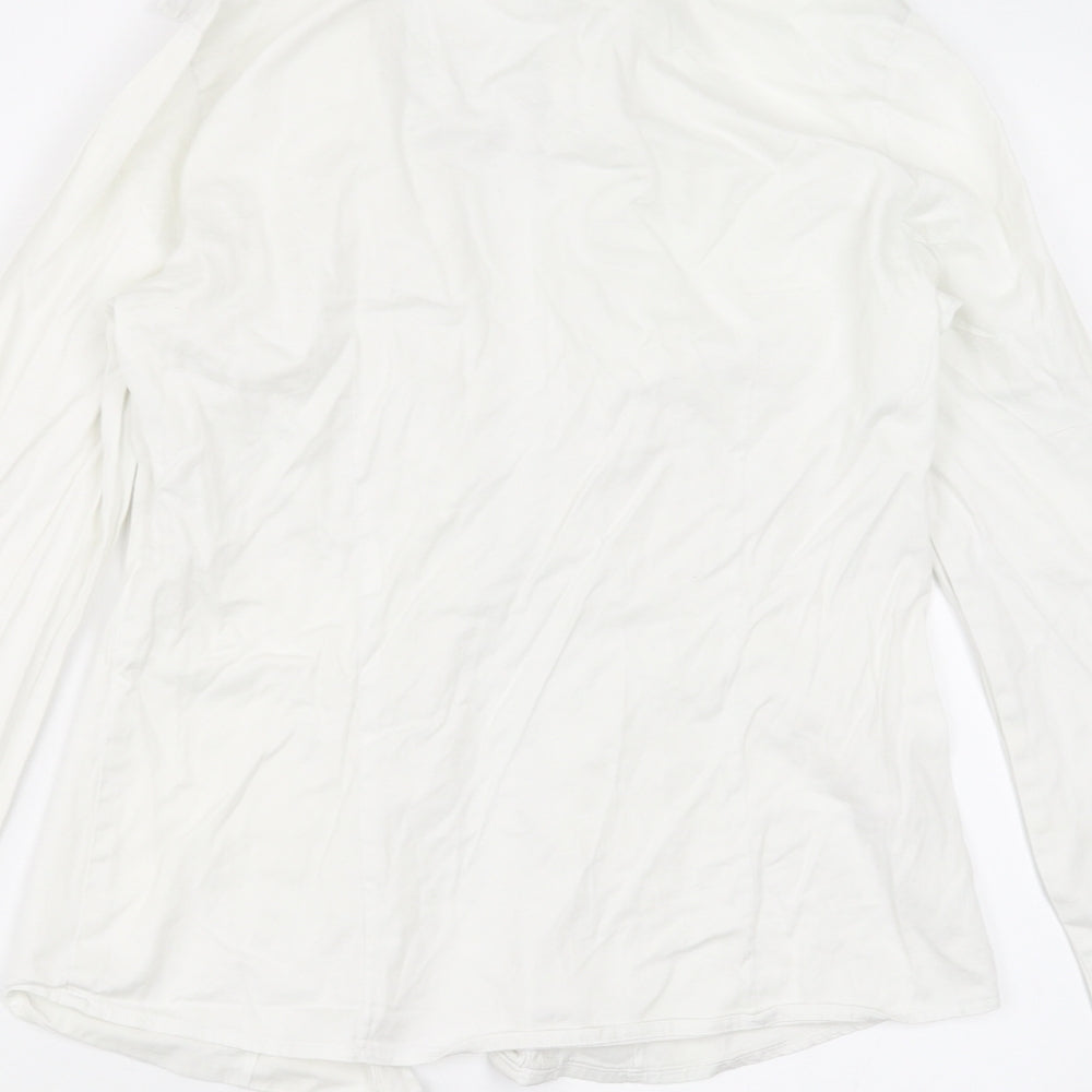 NEXT Womens White   Basic Button-Up Size 10