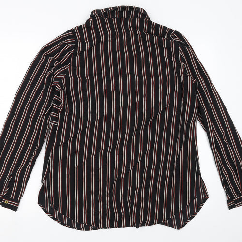 Primark Womens Black Striped  Basic Blouse Size 12