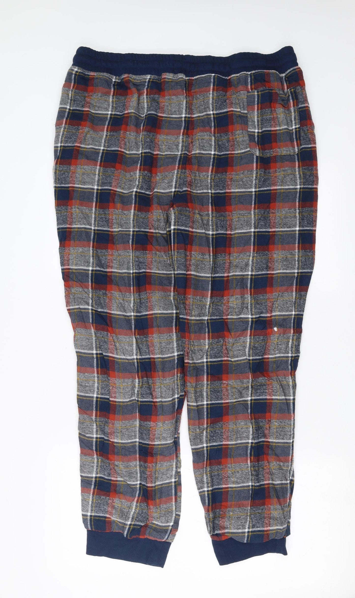 Matalan Mens Blue Plaid   Pyjama Pants Size 2XL  - lined