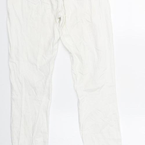 Preworn Womens White  Denim Straight Jeans Size 27 L27 in