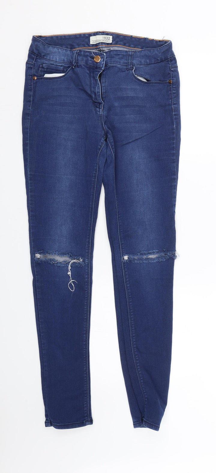 South Womens Blue Denim Skinny Jeans Size 10 L27.5 in