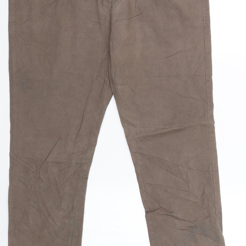 Lazzerini Tiziana Womens Brown Striped  Trousers  Size M L24 in