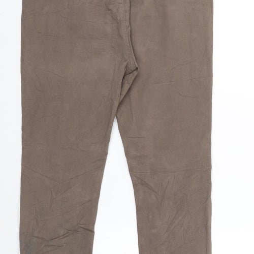 Lazzerini Tiziana Womens Brown Striped  Trousers  Size M L24 in