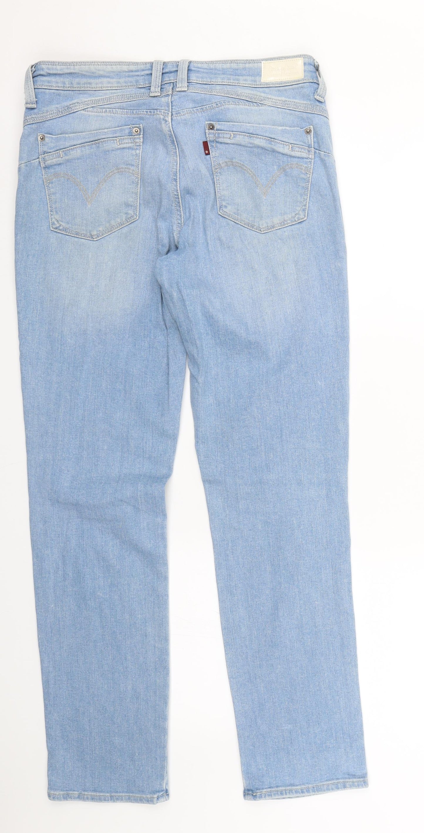 Levi Womens Blue  Denim Skinny Jeans Size 10 L28 in