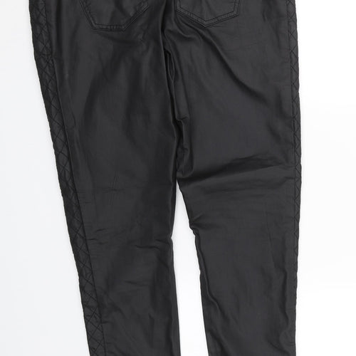 Primark Womens Black Argyle/Diamond  Skinny Jeans Size 16 L28 in