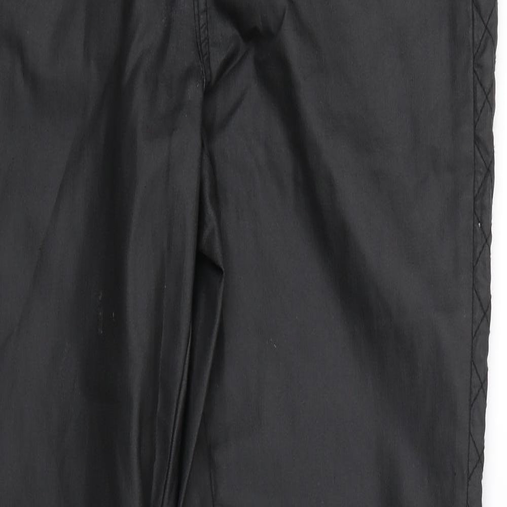 Primark Womens Black Argyle/Diamond  Skinny Jeans Size 16 L28 in