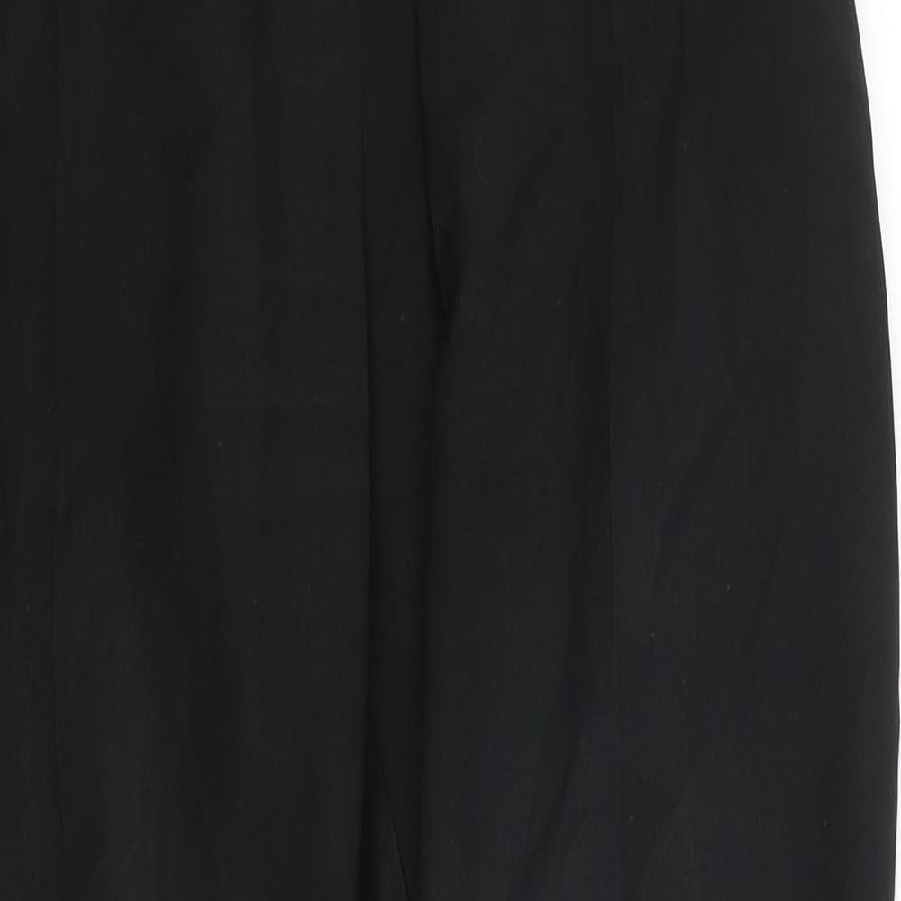Viveunits Womens Black   Cropped Trousers Size 28 L24.5 in - work wear