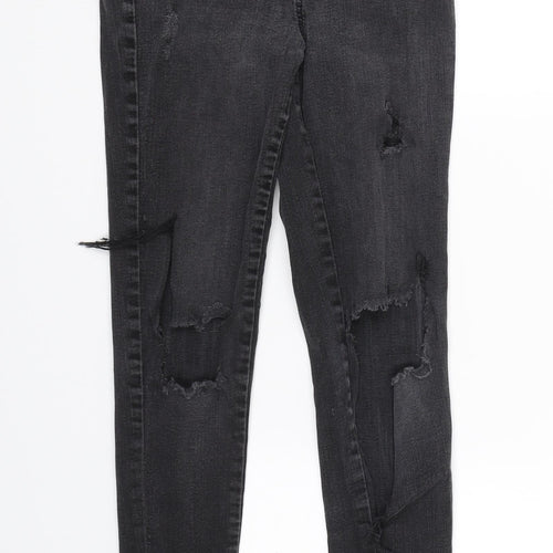 Candy Couture Girls Black  Denim Skinny Jeans Size 12 Years
