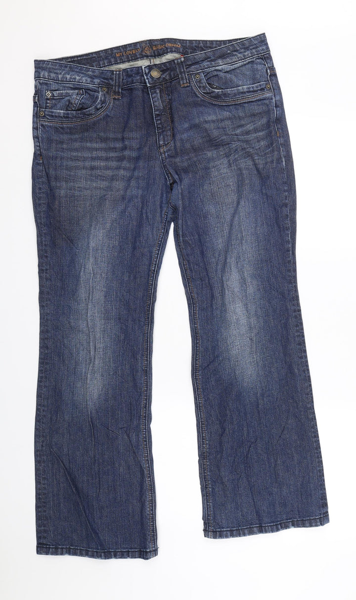 St Oliver Womens Blue  Denim Bootcut Jeans Size 44 L27 in