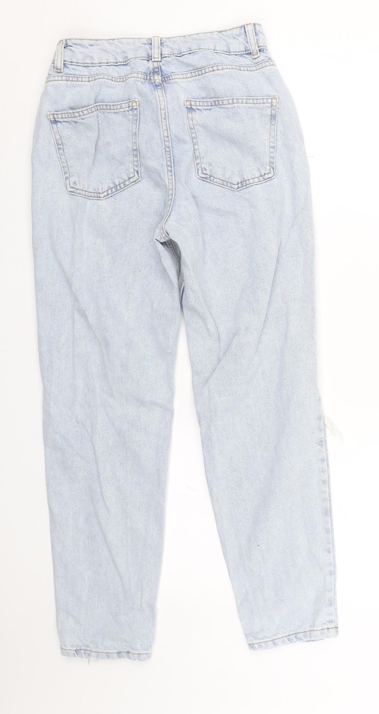 Denim co Womens Blue  Denim Mom Jeans Size 8 L24 in