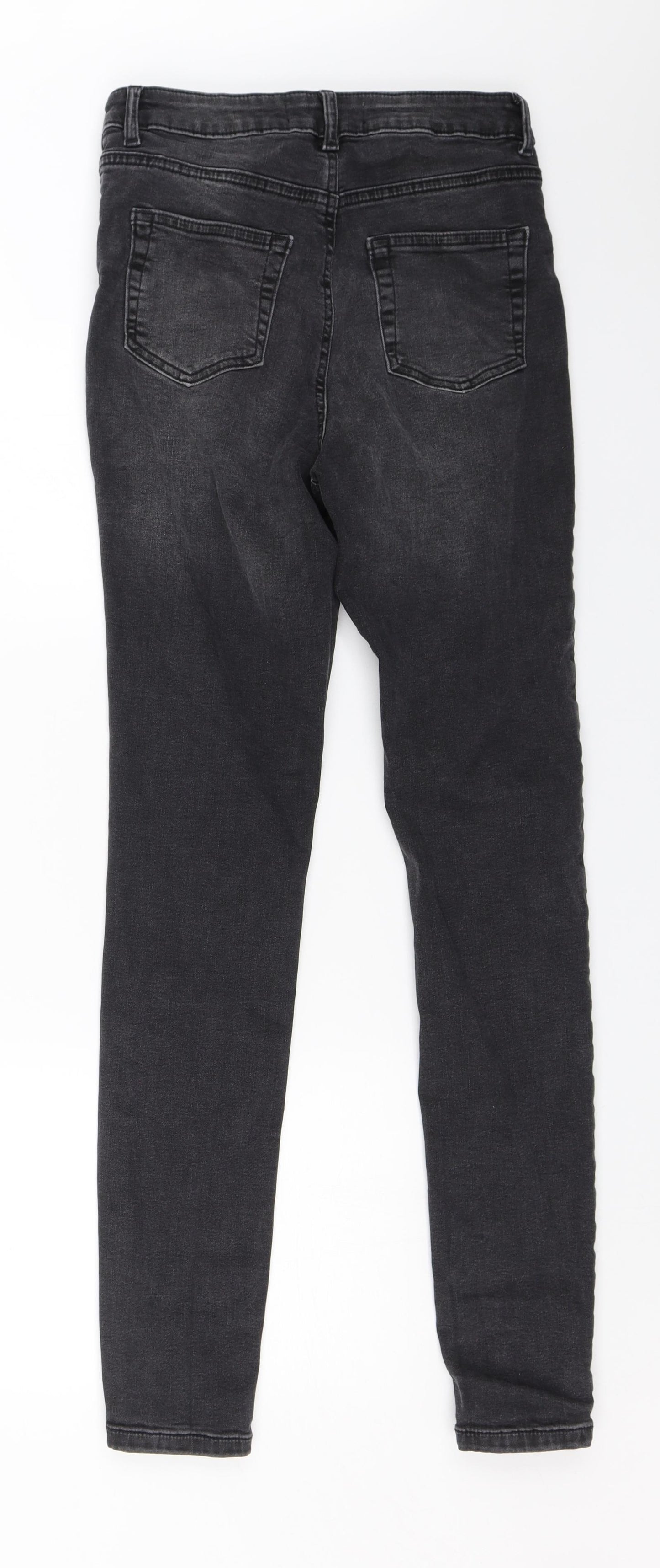 Primark Womens Black  Denim Skinny Jeans Size 10 L28 in