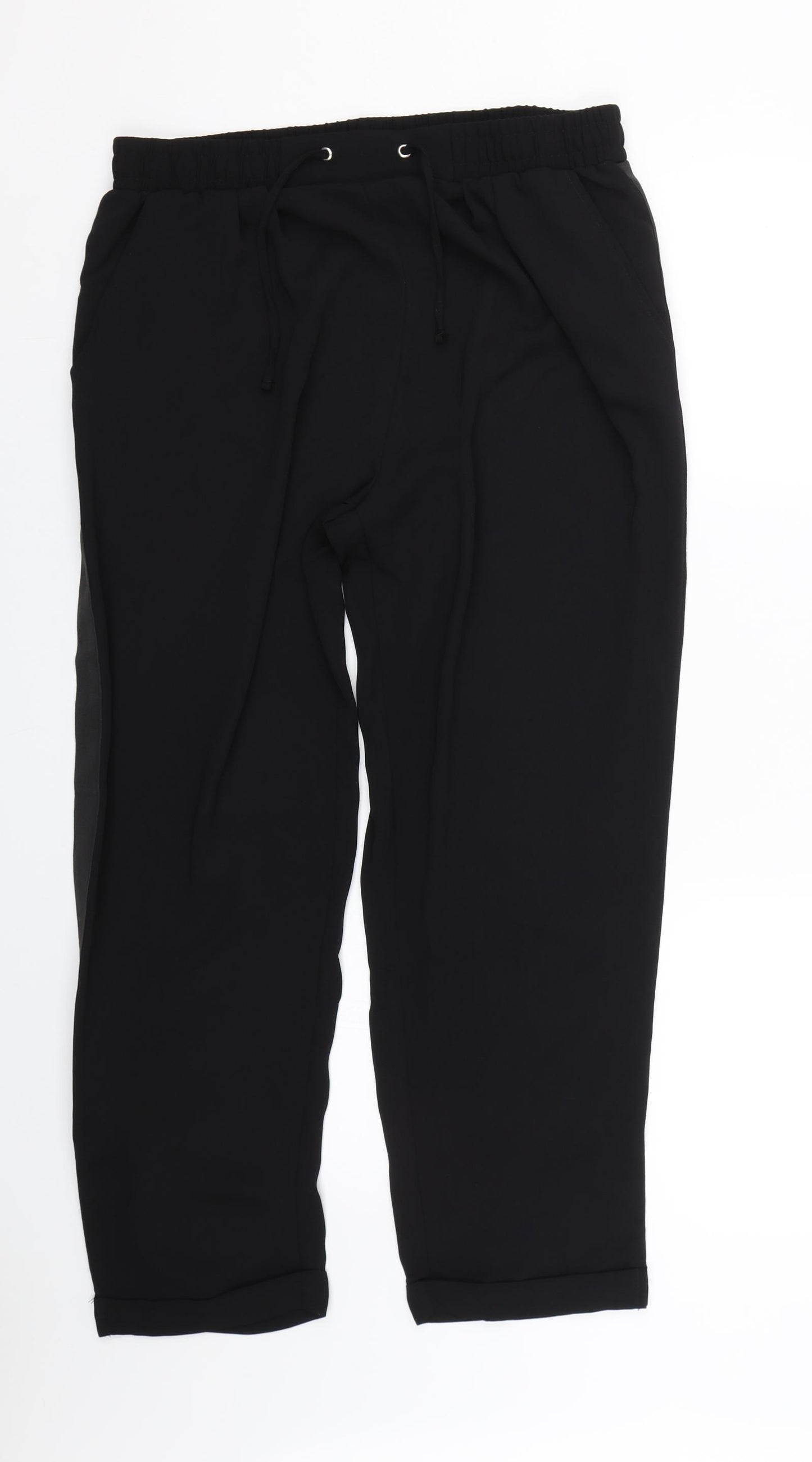 Golddigga Womens Black   Capri Trousers Size 14 L25 in