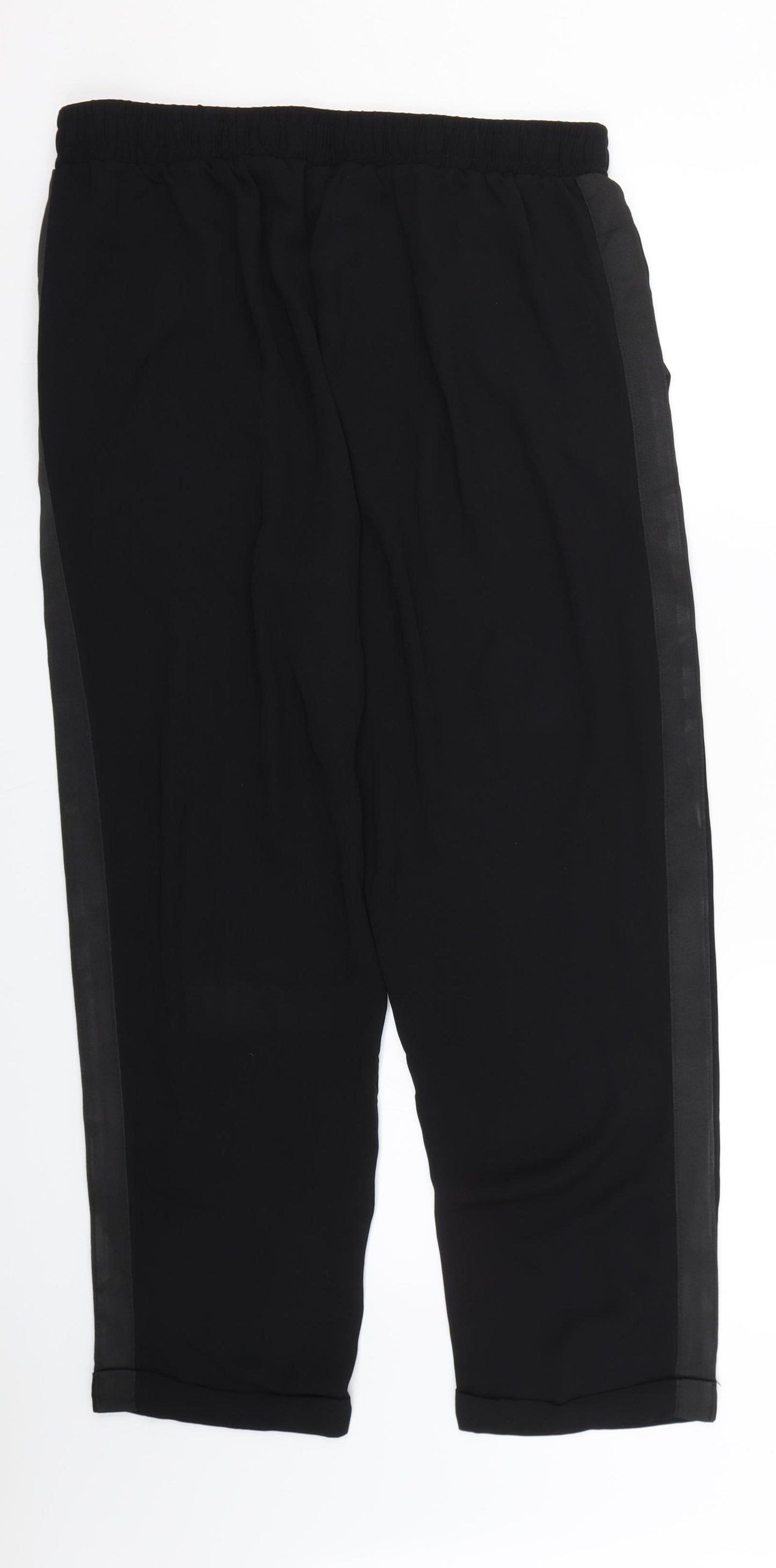 Golddigga Womens Black   Capri Trousers Size 14 L25 in