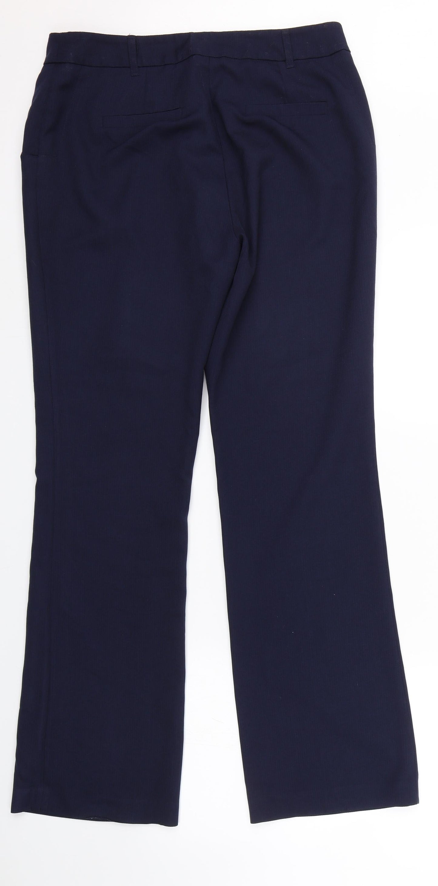 TU Womens Blue Striped  Trousers  Size 12 L30 in