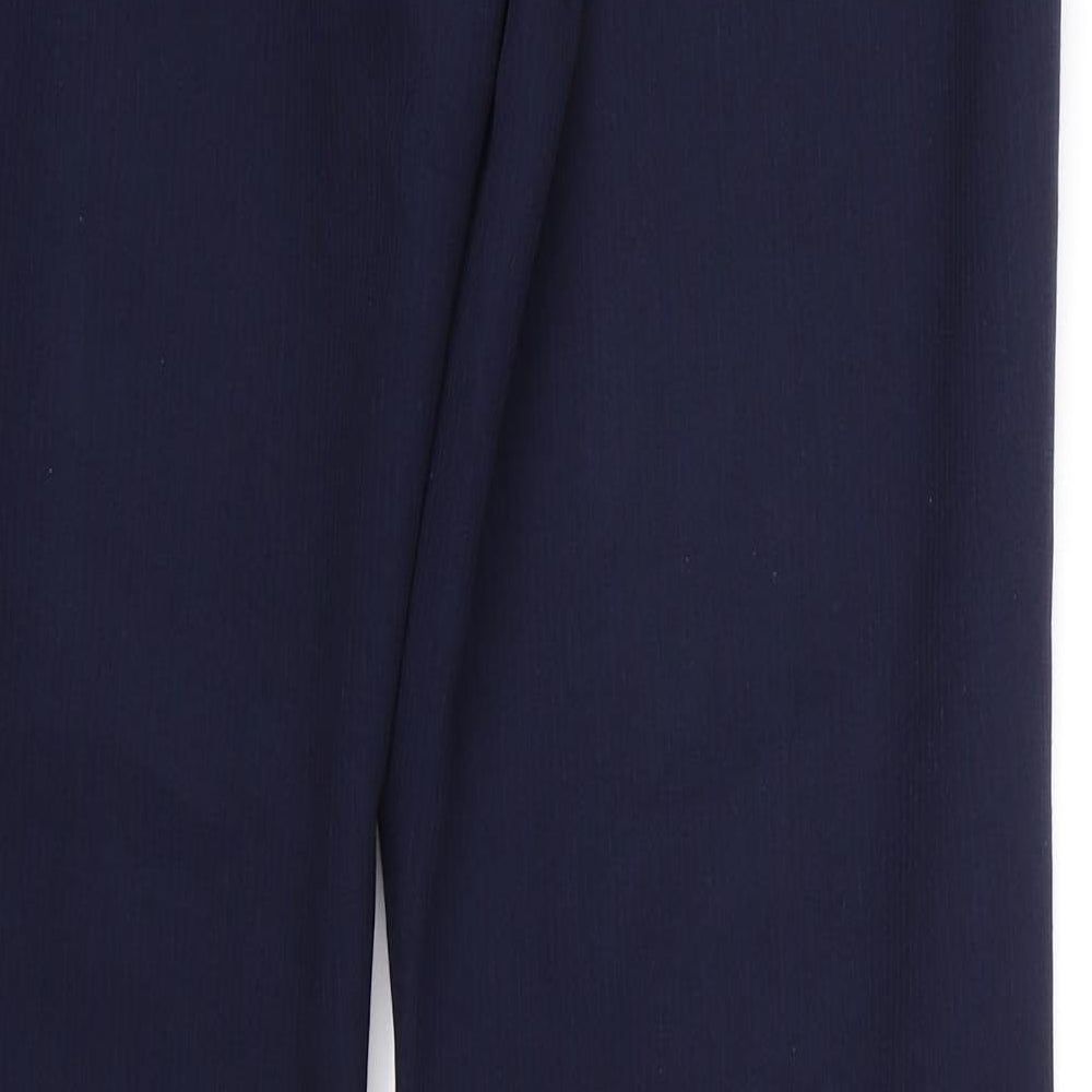 TU Womens Blue Striped  Trousers  Size 12 L30 in