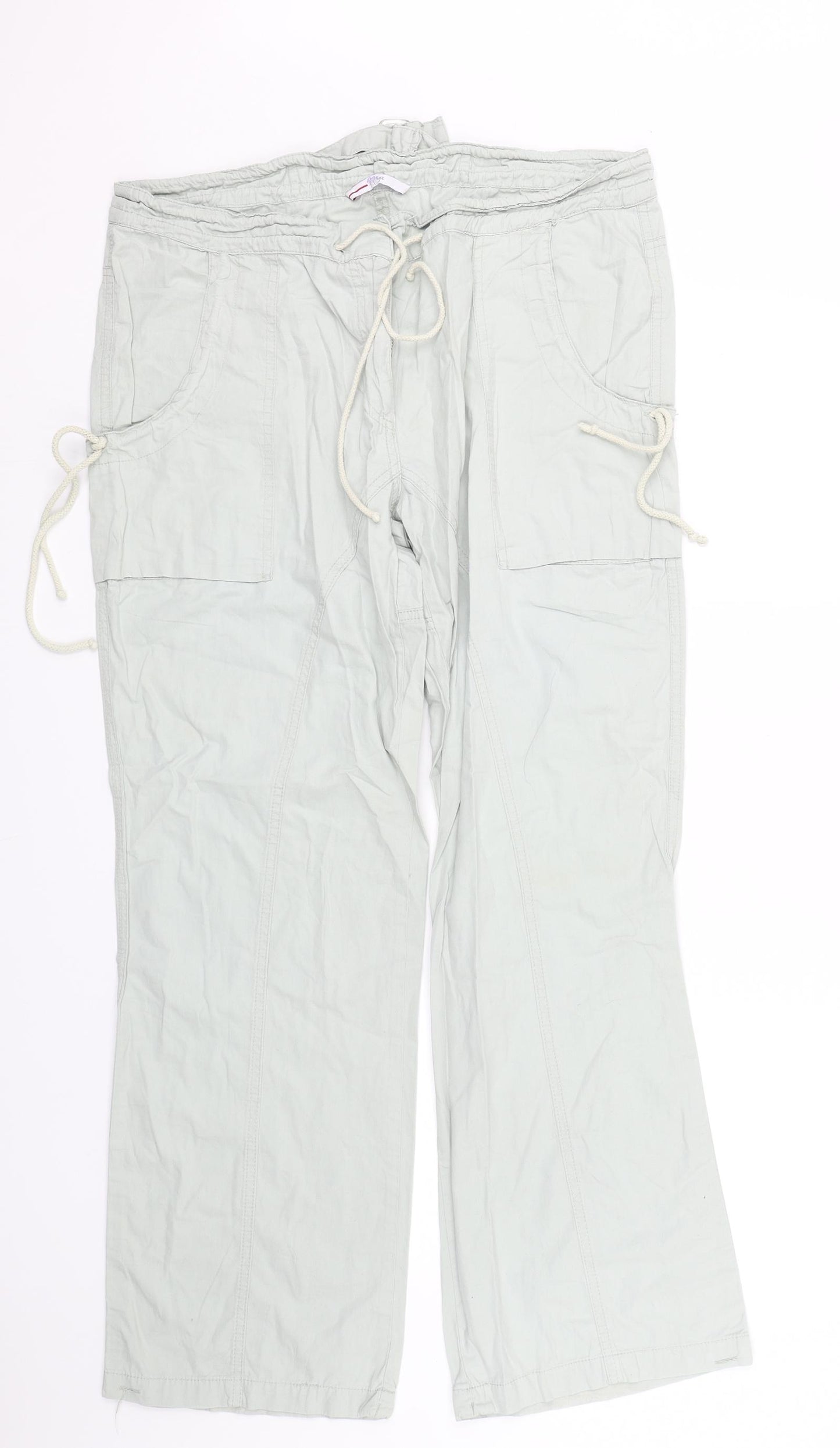 Papaya Womens Blue   Trousers  Size 16 L29 in