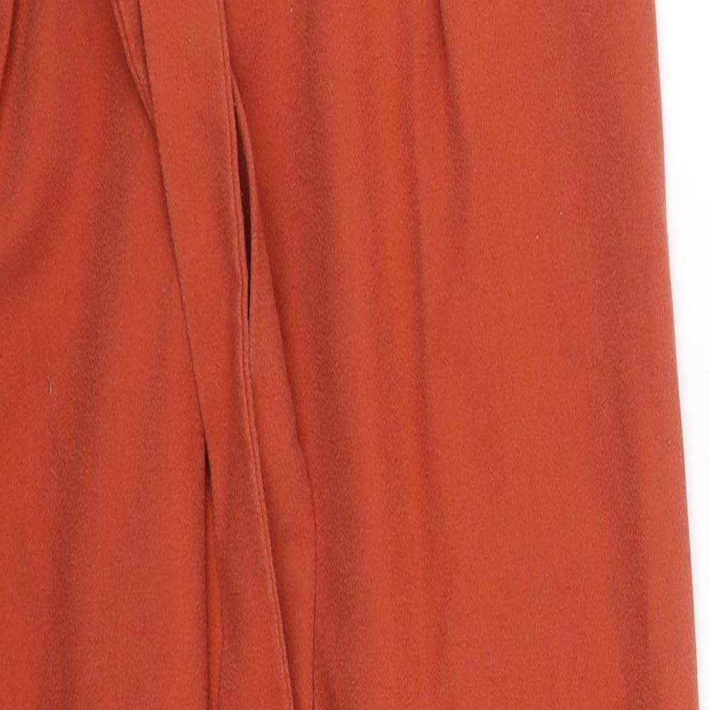 Topshop Womens Orange   Carrot Trousers Size 8 L23 in