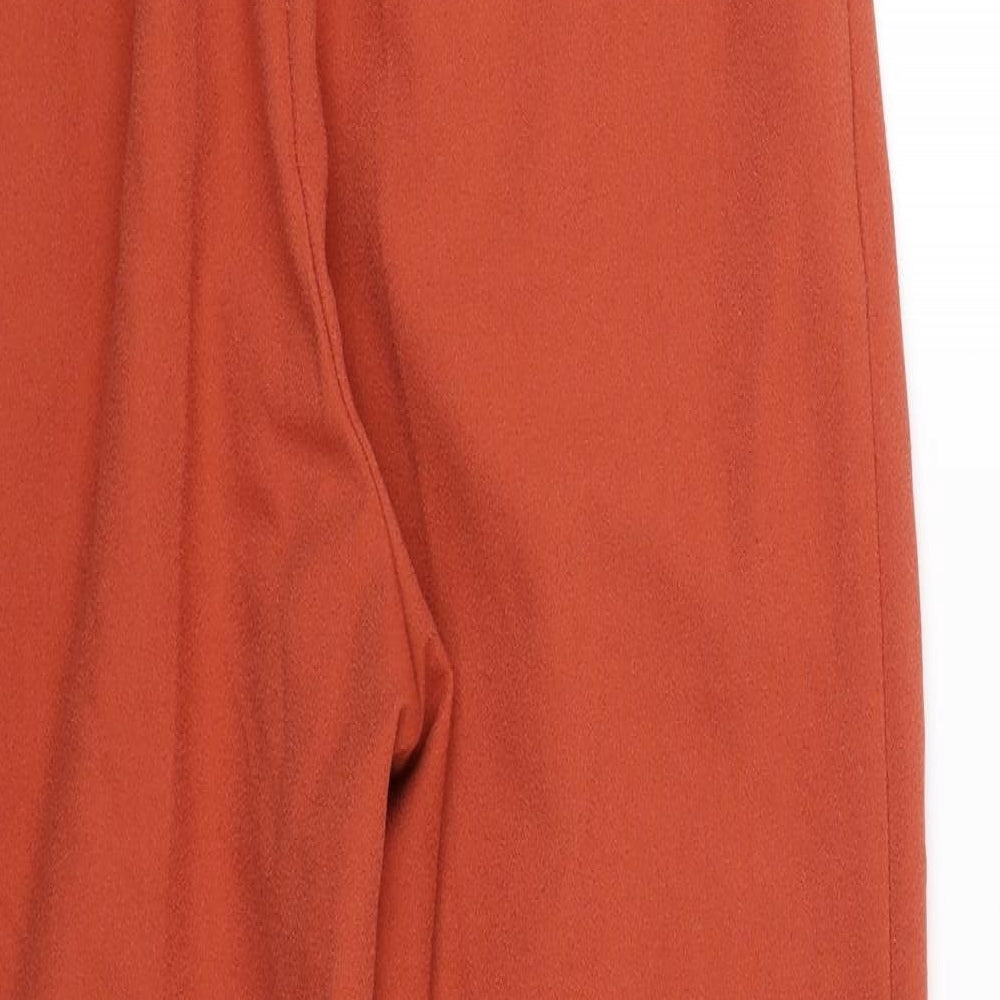 Topshop Womens Orange   Carrot Trousers Size 8 L23 in