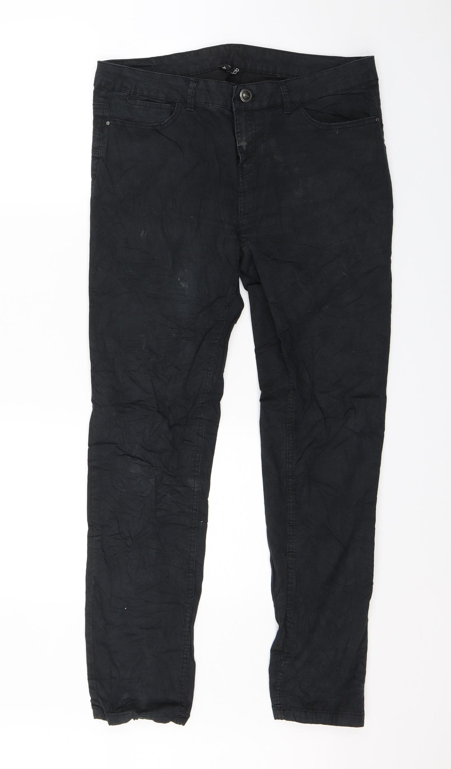 Moodo Mens Black  Denim Skinny Jeans Size M L27 in