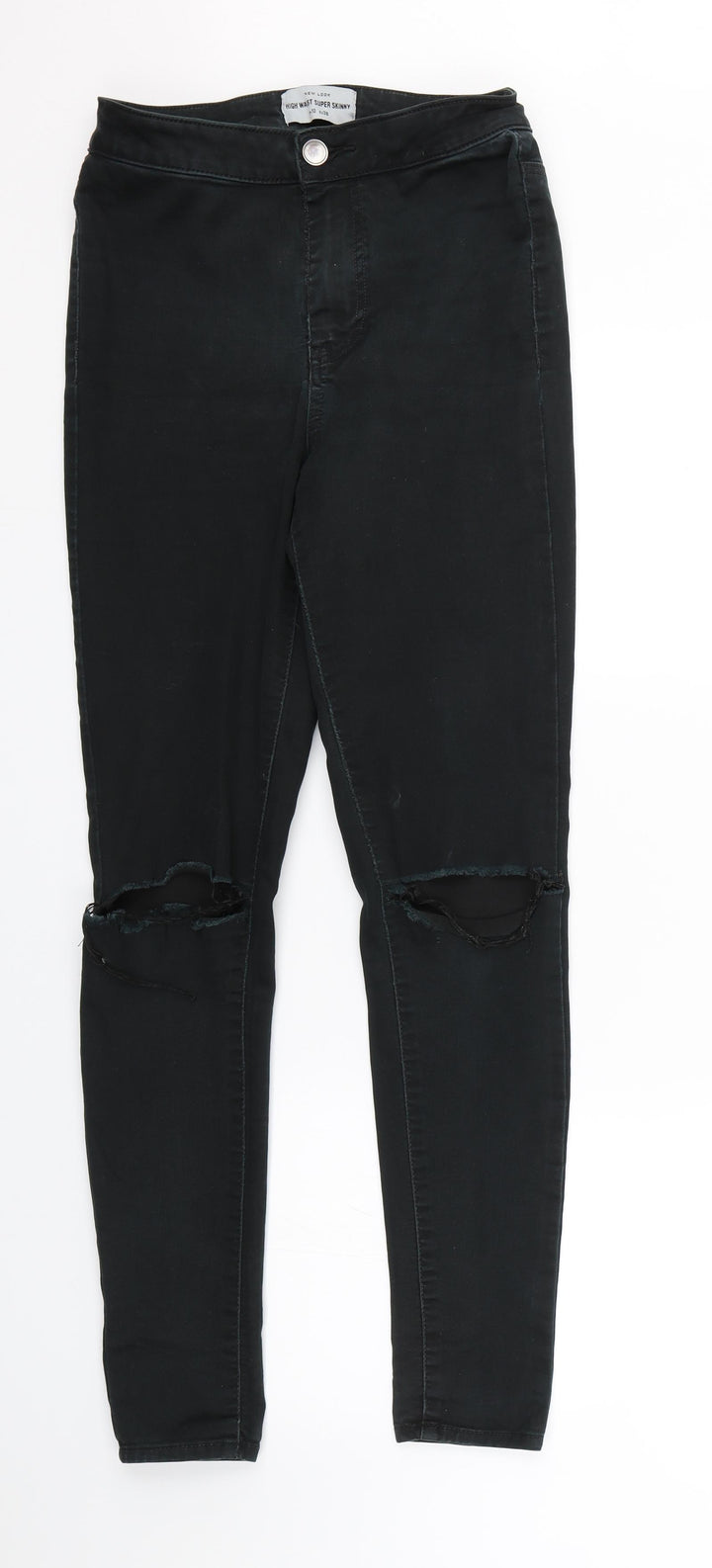 New Look Womens Black  Denim Skinny Jeans Size 10 L27.5 in