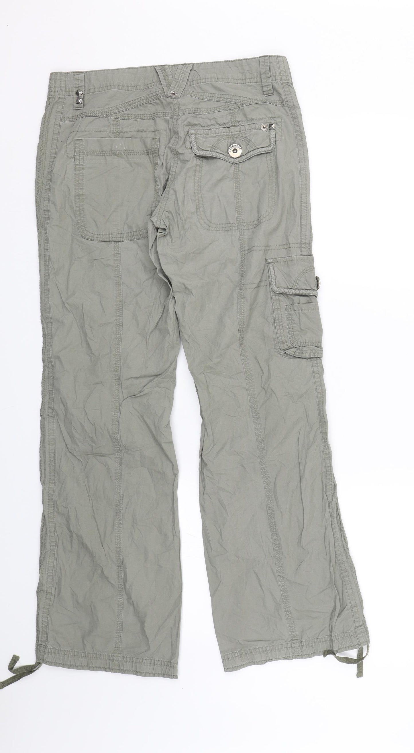Clockhouse Womens Green   Cargo Trousers Size 8 L28 in