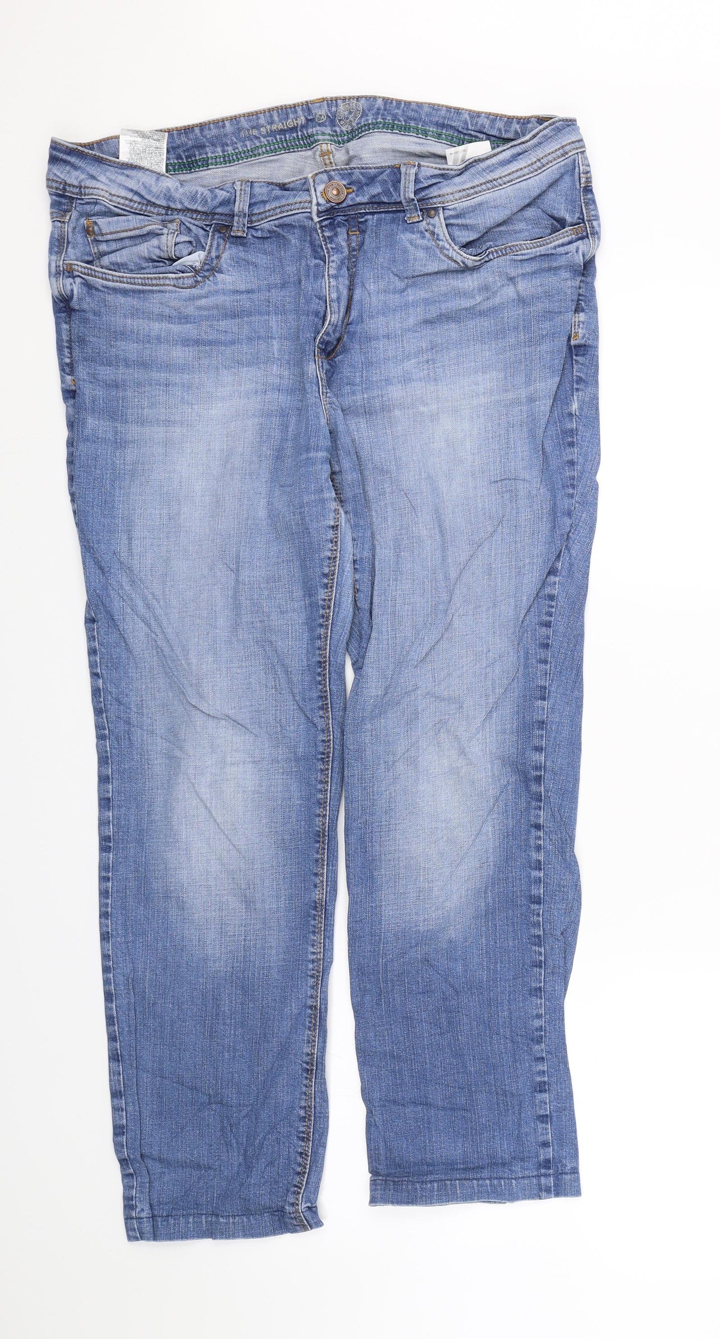 C&A Mens Blue  Denim Straight Jeans Size 36 L24 in