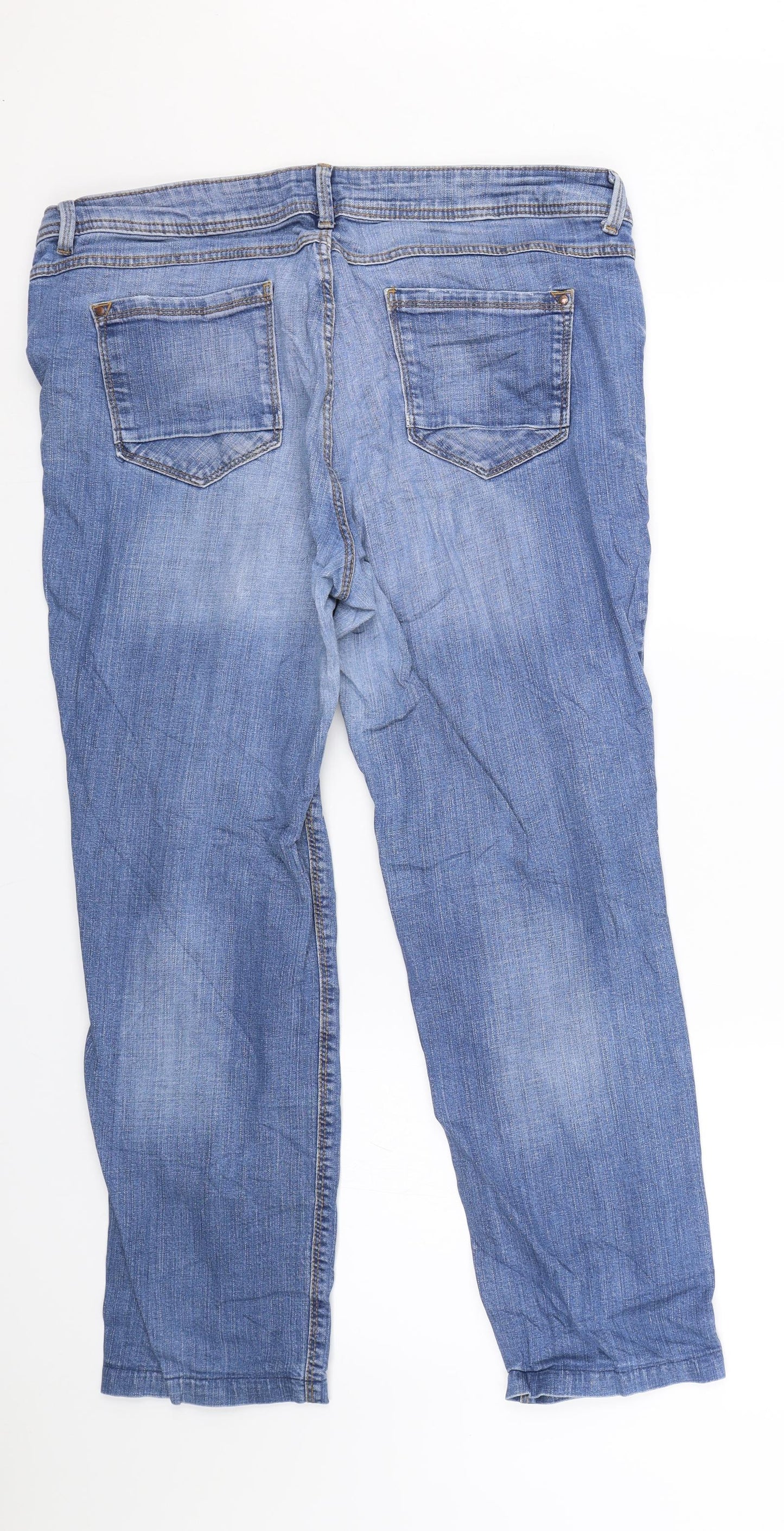 C&A Mens Blue  Denim Straight Jeans Size 36 L24 in