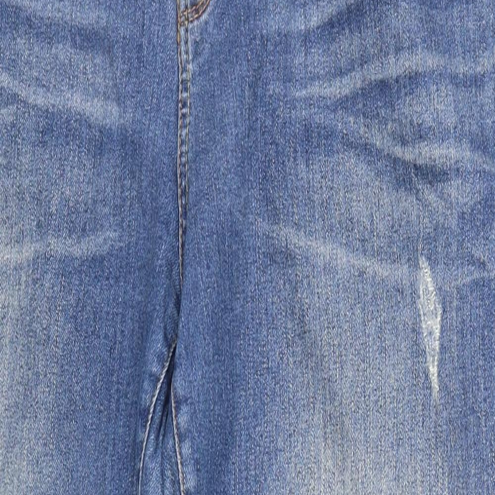 New Look Womens Blue  Denim Straight Jeans Size 16 L27 in