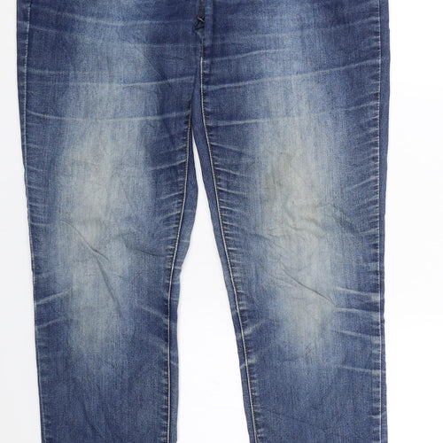Marc Lauge Womens Blue  Denim Straight Jeans Size 10 L31 in