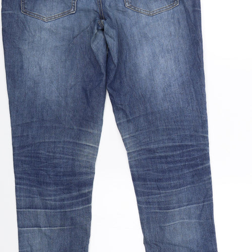 Marc Lauge Womens Blue  Denim Straight Jeans Size 10 L31 in