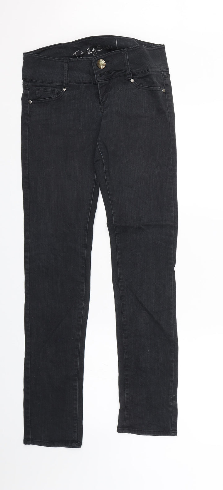 Tally Weiji Womens Black Denim Skinny Jeans Size 8 L29 in