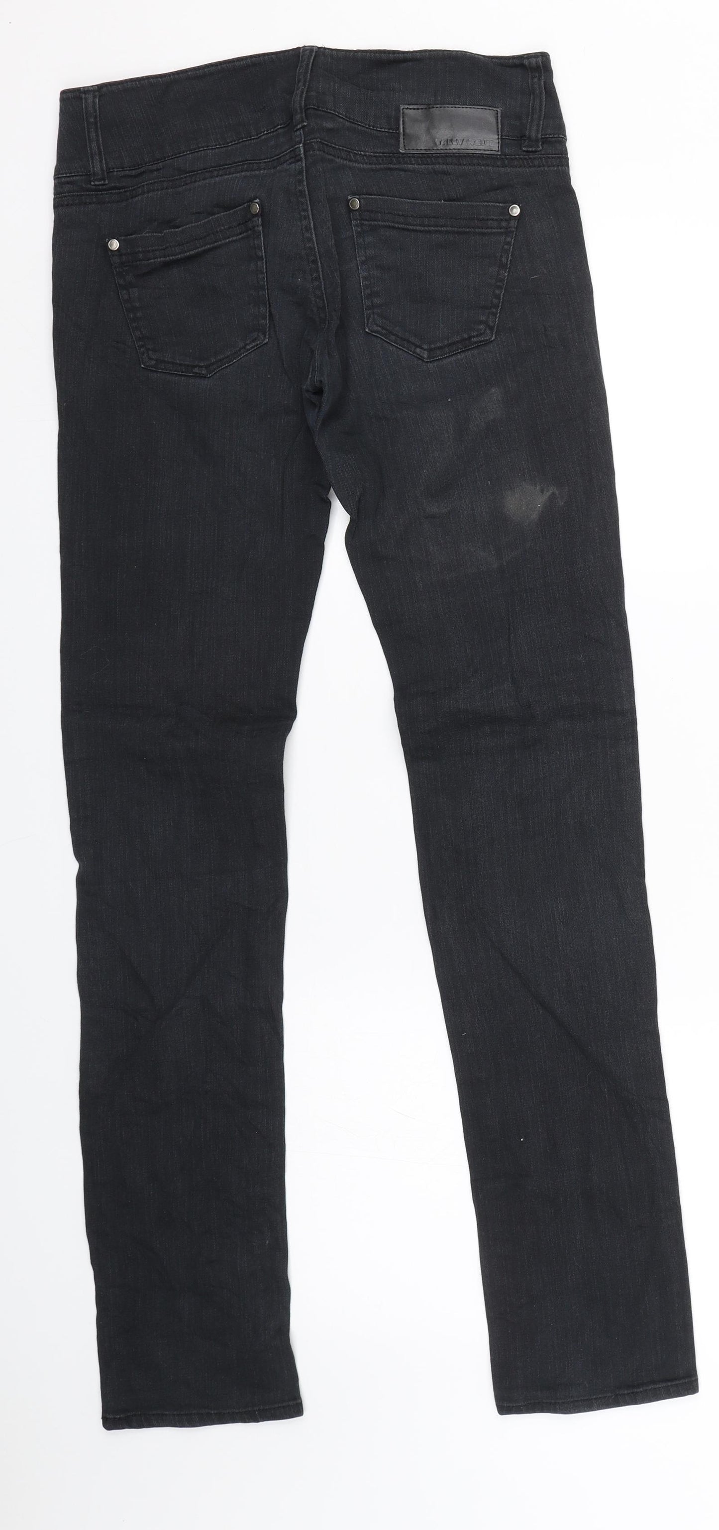 Tally Weiji Womens Black  Denim Skinny Jeans Size 8 L29 in