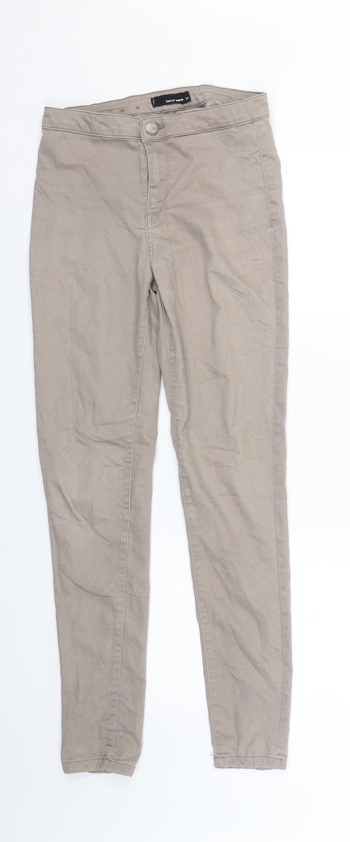 TALLY WEiJL Womens Brown Denim Skinny Jeans Size 26 L27 in
