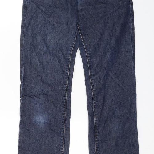 MORE & MORE Womens Blue  Denim Straight Jeans Size 8 L28.5 in