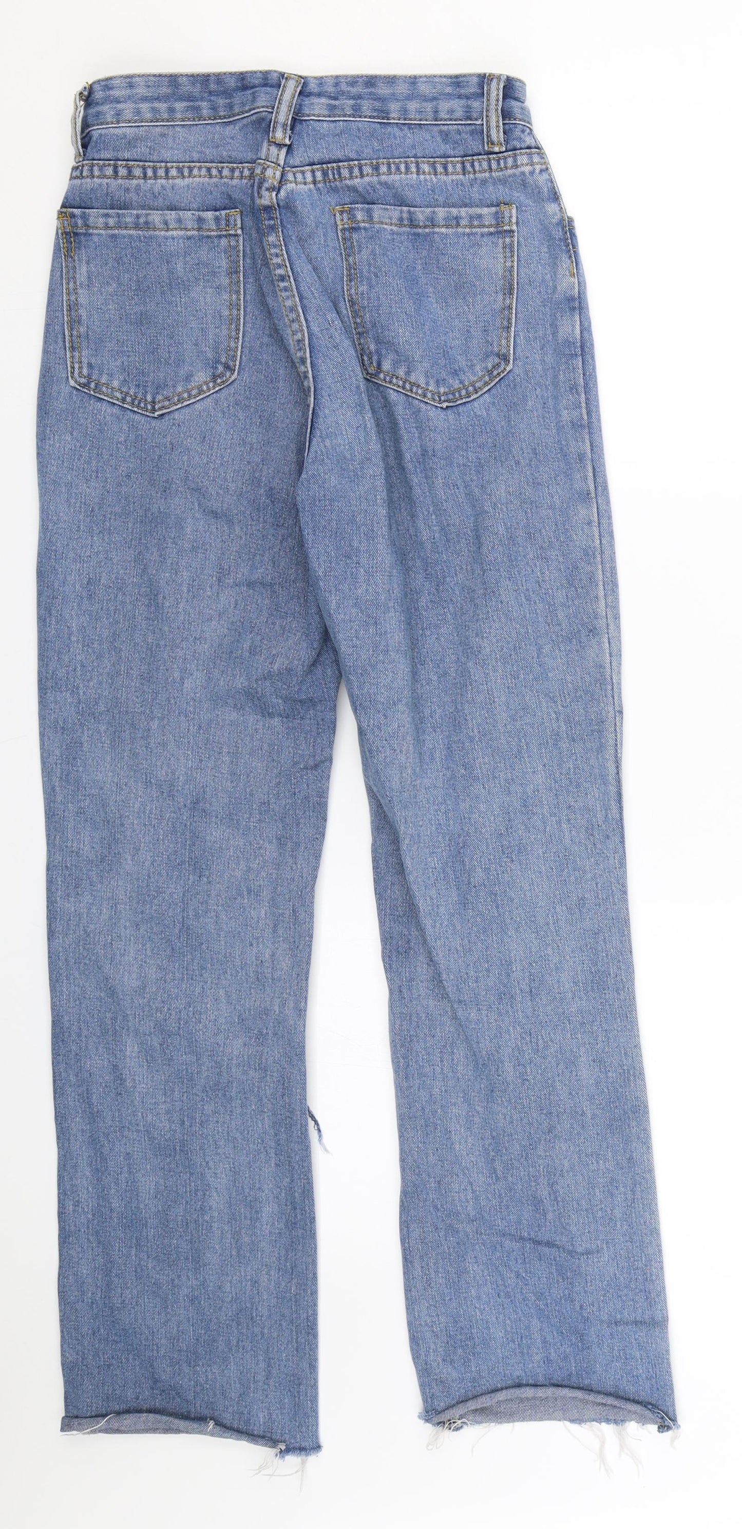 Shien Womens Blue  Denim Straight Jeans Size XS L25 in