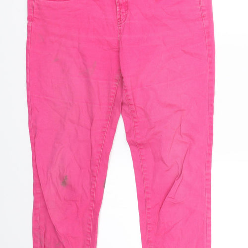 Preworn Womens Pink  Denim Skinny Jeans Size 34 L25 in