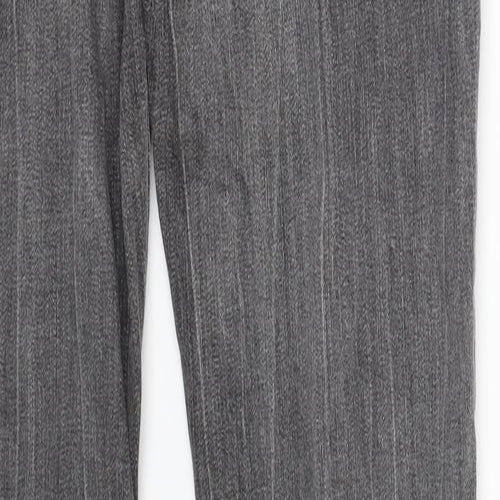New Look Womens Grey  Denim Straight Jeans Size 12 L29 in