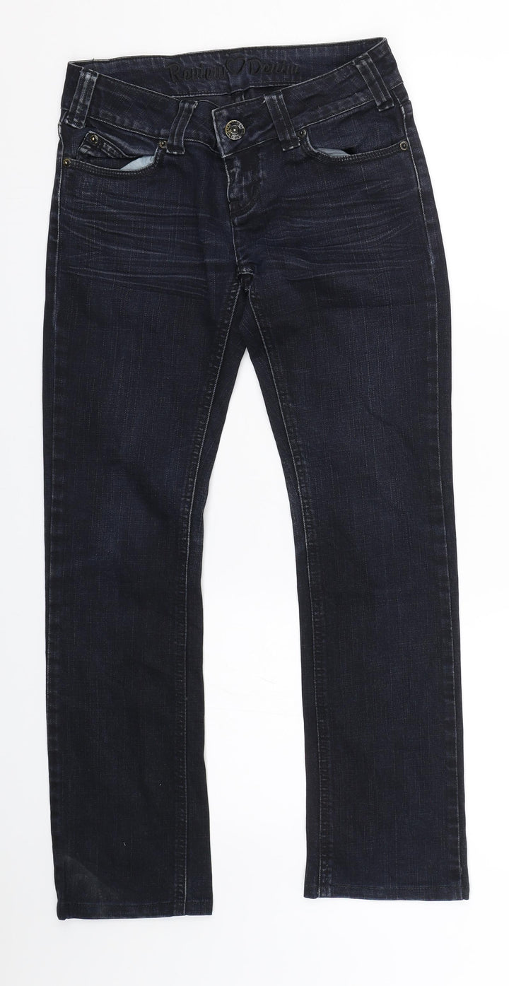Review Womens Blue  Denim Skinny Jeans Size 28 L27 in