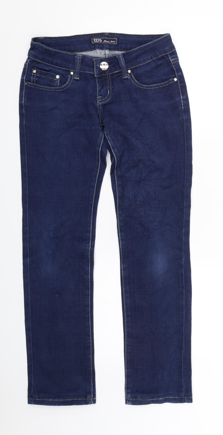 D Classic Jeans Womens Blue Denim Skinny Jeans Size M L27 in