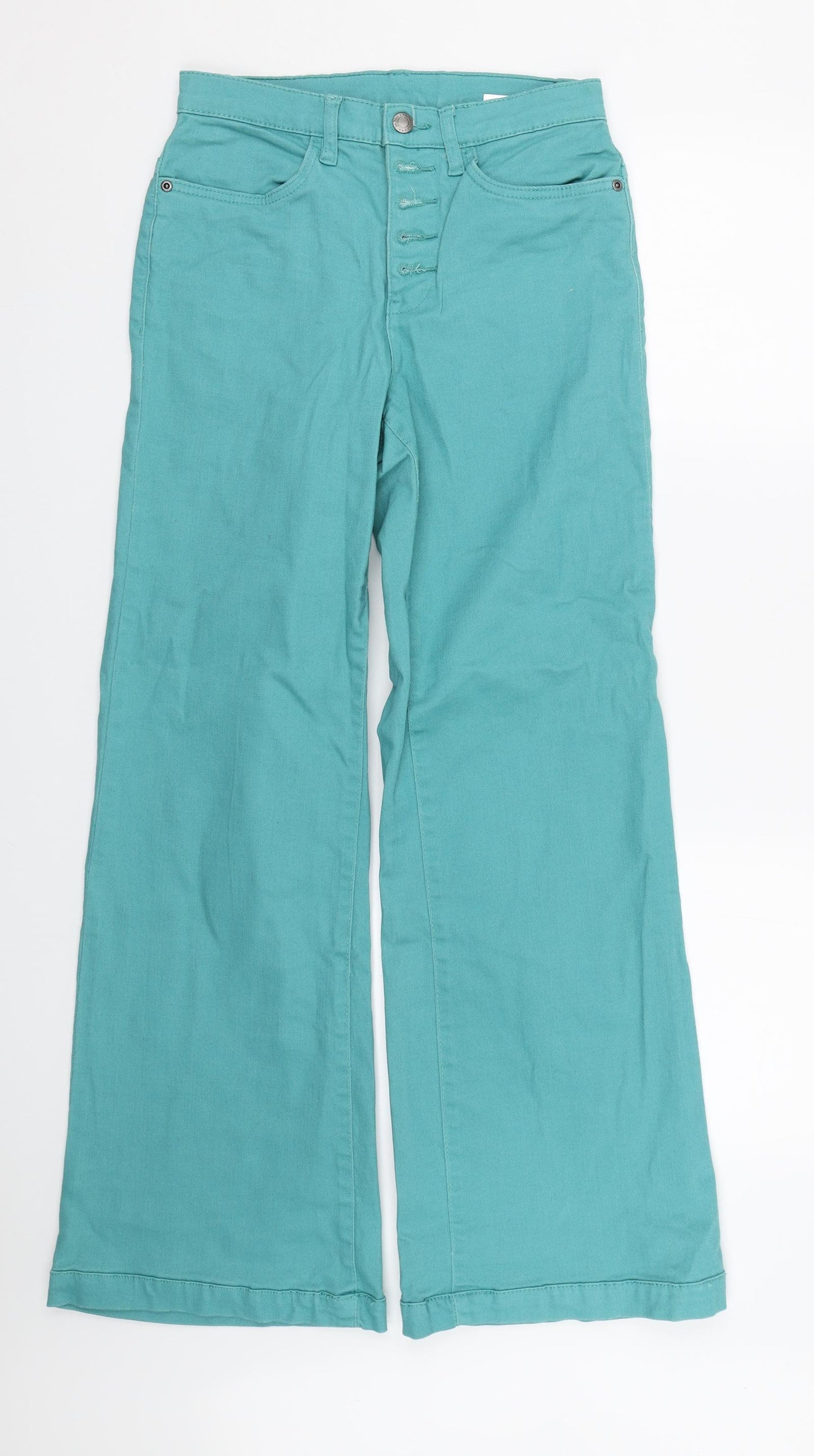 John Baner Womens Blue  Denim Flared Jeans Size 10 L28 in