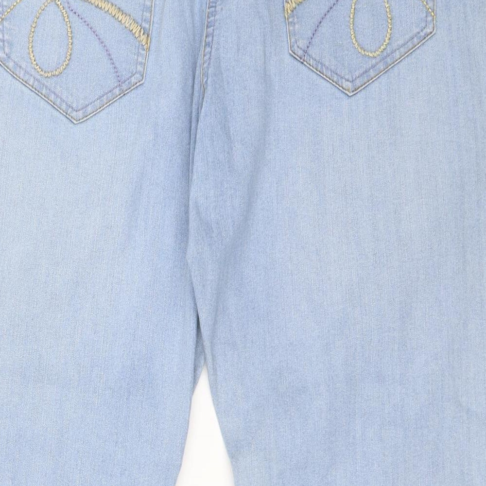 Cherokee Womens Blue  Denim Bootcut Jeans Size 18 L24 in